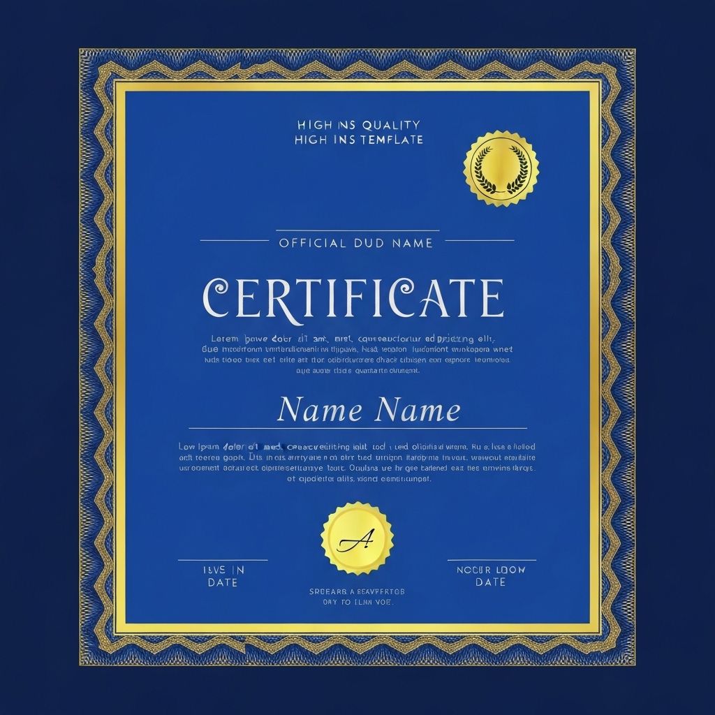 Certificate Template